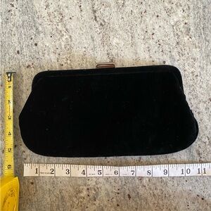 Elegant Black Velvet Clutch